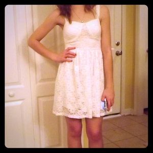 White lace dress